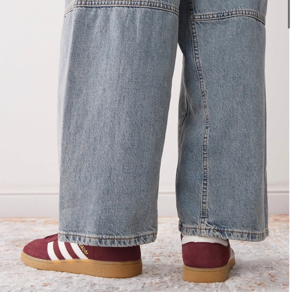 COPY - Adidas Burgundy Sneakers with White Stripes - Picture 3 of 6